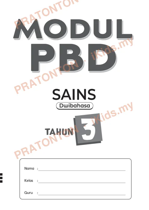 Pratonton muka 1 lembaran Modul Sains — Sains Tahun 3