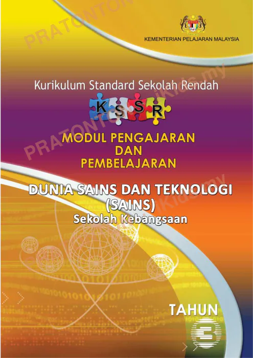 Pratonton muka 1 lembaran Modul Sains — Sains Tahun 3