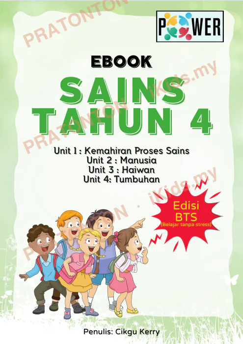 Pratonton muka 1 lembaran Modul Sains 4 — Sains Tahun 4