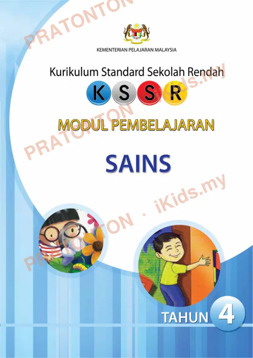 Pratonton muka 1 lembaran Modul Sains 8 — Sains Tahun 4