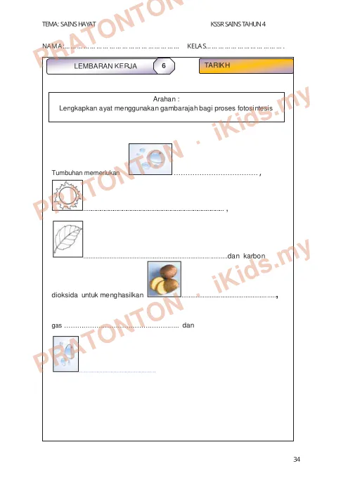 Pratonton muka 30 lembaran Modul Sains 8 — Sains Tahun 4