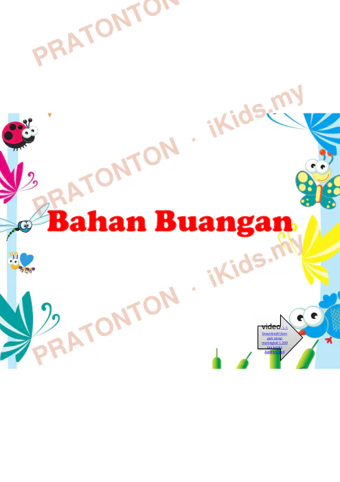 Pratonton muka 1 lembaran Modul Sains Tahun 6 — Unit 31: Bahan Buangan — Sains Tahun 6