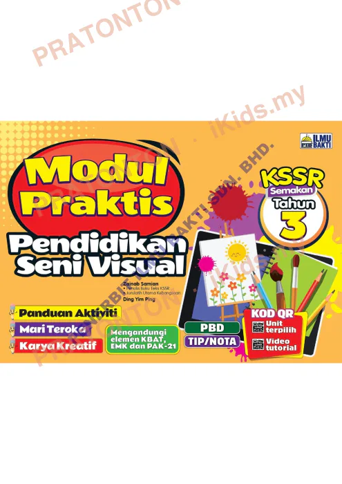 Pratonton muka 1 lembaran Modul Seni Visual — Pendidikan Kesenian Tahun 3