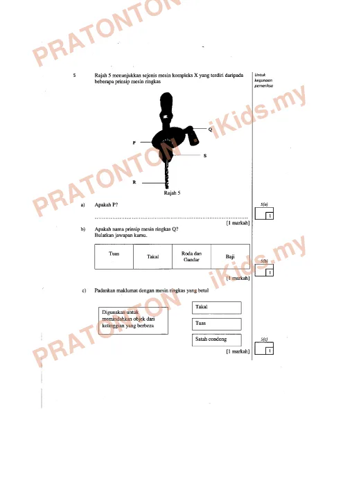 Pratonton muka 8 lembaran Modul Simulasi UPSR Johor 2018 — Sains Kertas 2 (Set 1) — Sains Tahun 6