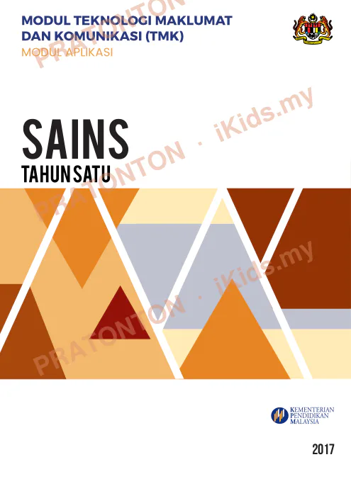 Pratonton muka 1 lembaran MODUL TEKNOLOGI MAKLUMAT — Sains Tahun 1