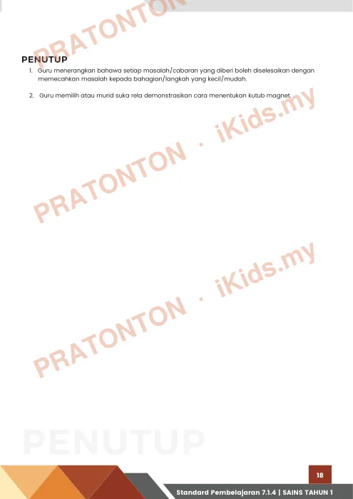Pratonton muka 22 lembaran MODUL TEKNOLOGI MAKLUMAT — Sains Tahun 1