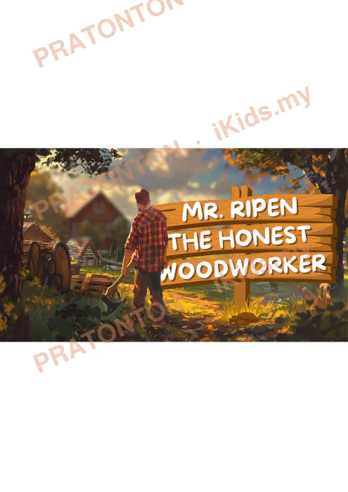 Pratonton muka 1 lembaran Mr. Ripen the Honest Woodworker — Bahasa Inggeris Tahun 2