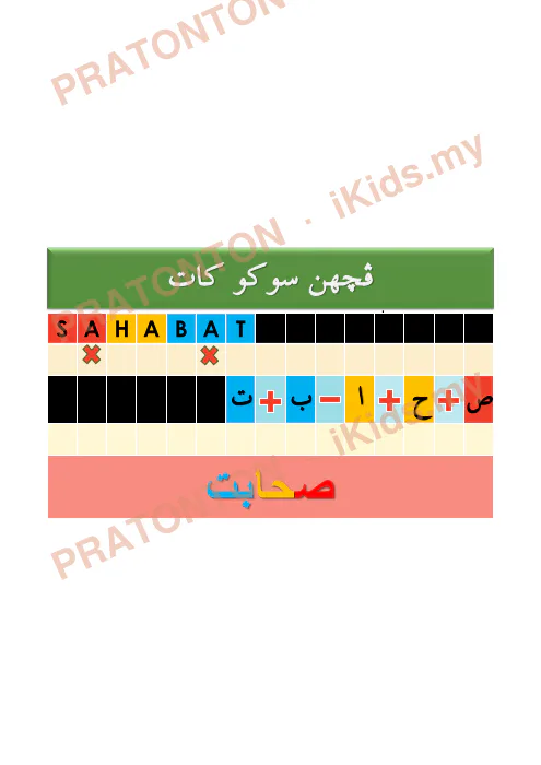 Pratonton muka 9 lembaran Nota Jawi Tahun 6 - 6 — Jawi Tahun 6