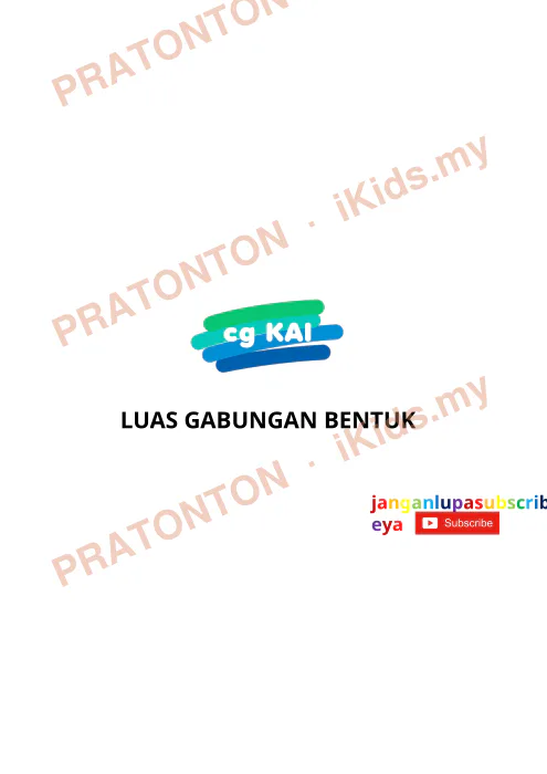 Pratonton muka 1 lembaran Nota Matematik Tahun 5 — Luas Gabungan Bentuk — Matematik Tahun 5