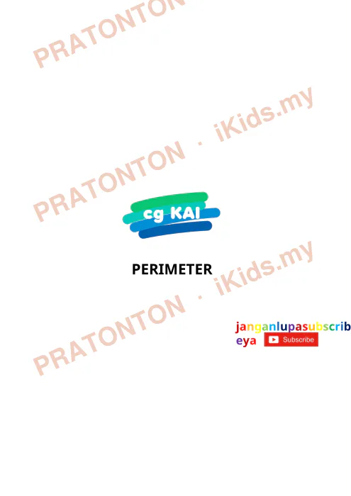 Pratonton muka 1 lembaran Nota Matematik Tahun 5 — Perimeter (Ringkas) — Matematik Tahun 5