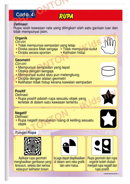 Pratonton muka 10 lembaran Nota Pendidikan Seni Visual Tahun 6 — Pendidikan Kesenian Tahun 6