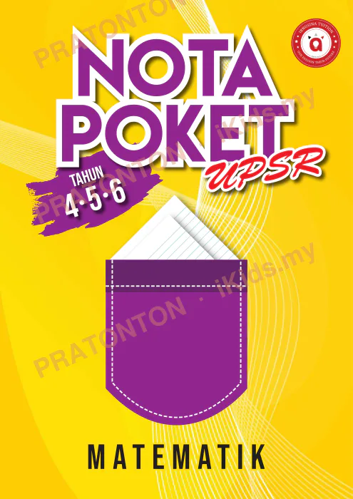 Pratonton muka 1 lembaran Nota Poket Matematik — Matematik Tahun 4