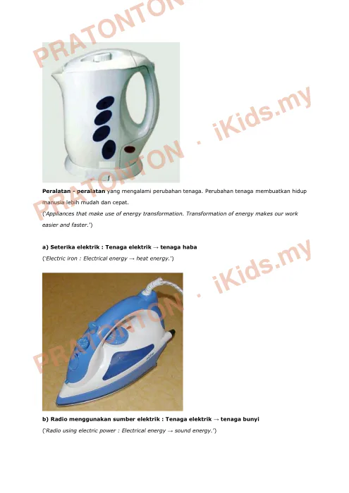 Pratonton muka 26 lembaran Nota Sains Tahun 5 — Unit 5: Tenaga dan Elektrik — Sains Tahun 5