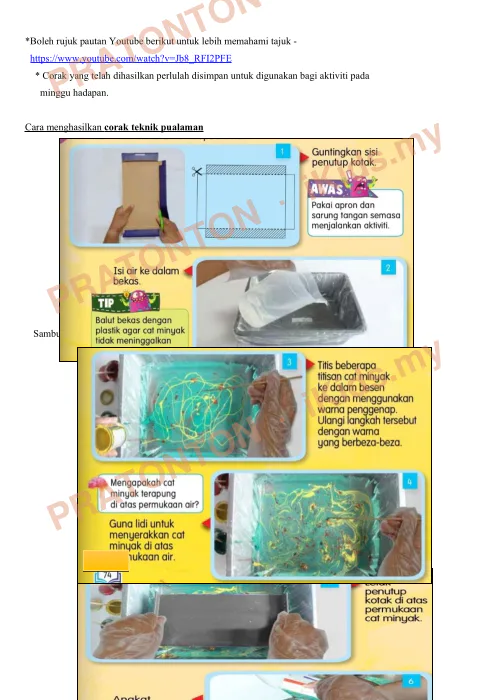 Pratonton muka 4 lembaran Nota Seni Visual 6 — Pendidikan Kesenian Tahun 4