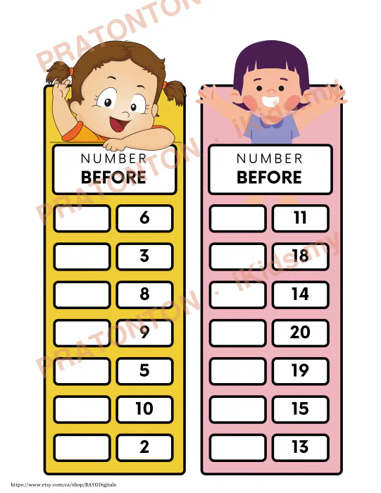 Pratonton muka 1 lembaran NUMBER — Matematik Tahun 1