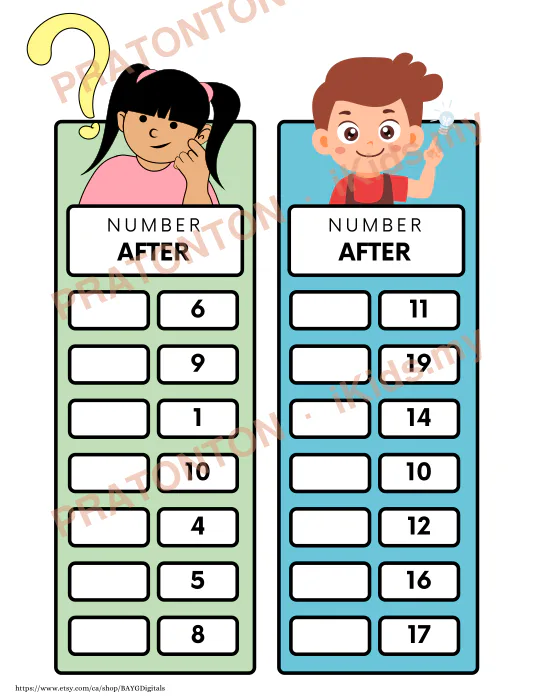 Pratonton muka 3 lembaran NUMBER — Matematik Tahun 1
