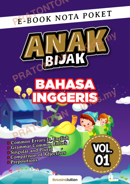 Pratonton muka 1 lembaran O K N O TA — Bahasa Inggeris Tahun 1