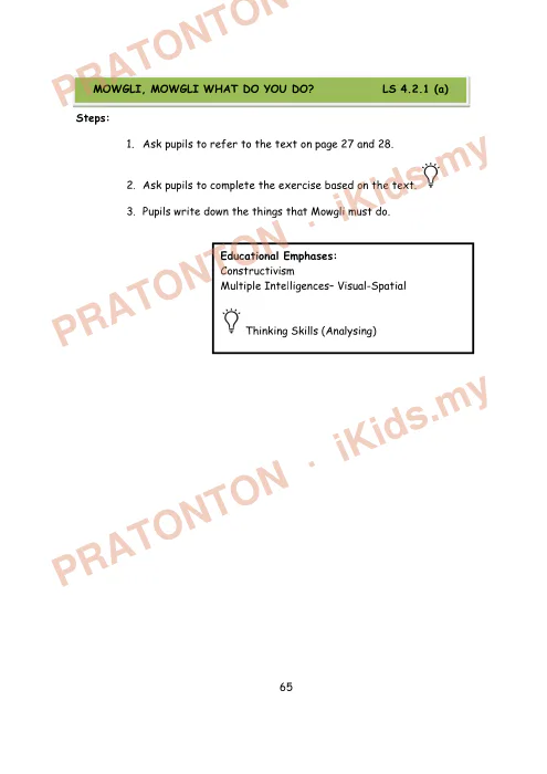 Pratonton muka 65 lembaran Panduan Guru Komponen Sastera — Novel Grafik Bahasa Inggeris Tahun 6 — Bahasa Inggeris Tahun 6