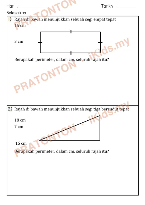 Pratonton muka 2 lembaran Part 3 Ruang — Matematik Tahun 4
