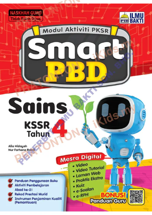 Pratonton muka 1 lembaran PBD Sains — Sains Tahun 4
