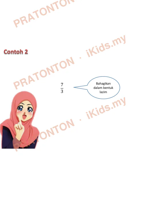 Pratonton muka 10 lembaran Latihan Pecahan — Matematik Tahun 4
