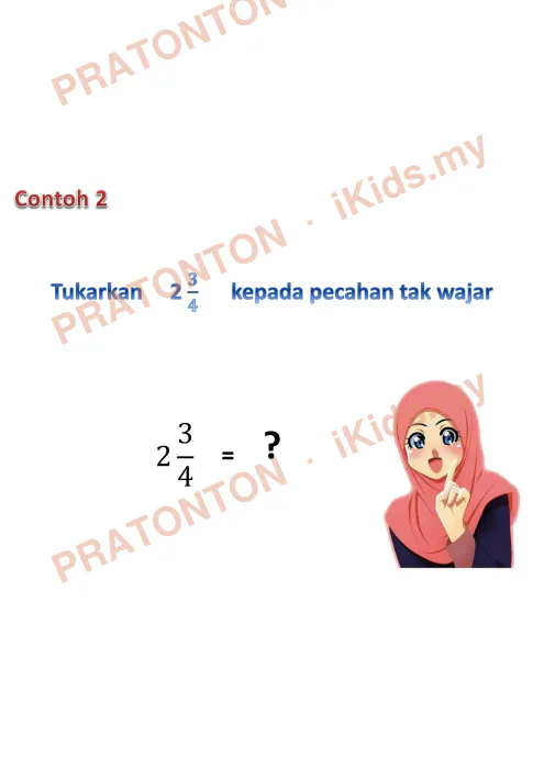 Pratonton muka 7 lembaran Latihan Pecahan — Matematik Tahun 4