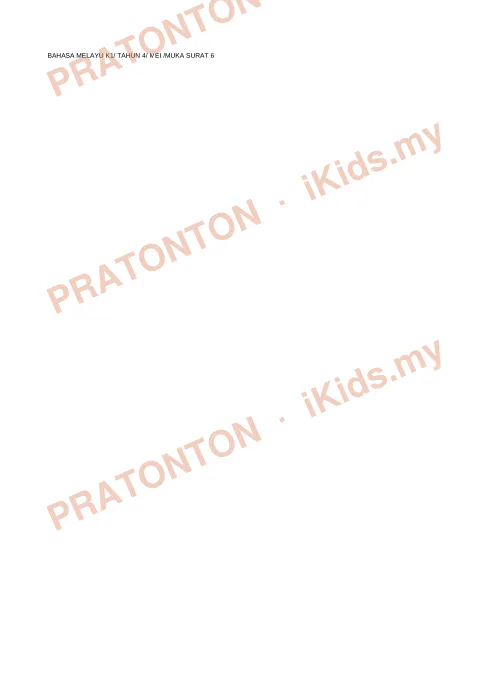 Pratonton muka 12 lembaran Pemahaman Bahasa Melayu — Bahasa Melayu Tahun 4