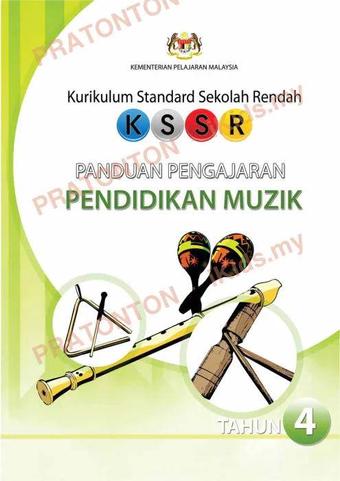 Pratonton muka 1 lembaran Pendidikan Muzik 5 — Pendidikan Kesenian Tahun 4