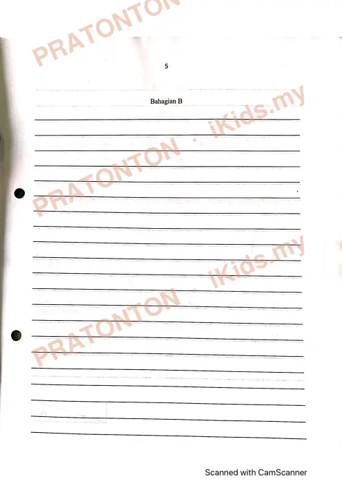 Pratonton muka 4 lembaran Penulisan Bahasa Melayu — Bahasa Melayu Tahun 4