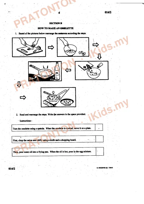 Pratonton muka 4 lembaran Peperiksaan Pertengahan Tahun 2015 — Bahasa Inggeris Tahun 5 Kertas 2 — Bahasa Inggeris Tahun 5