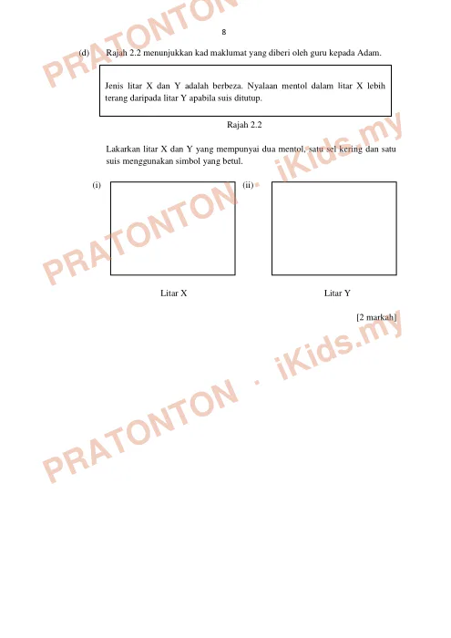 Pratonton muka 8 lembaran Percubaan UPSR 2018 — Sains Kertas 2 — Sains Tahun 6