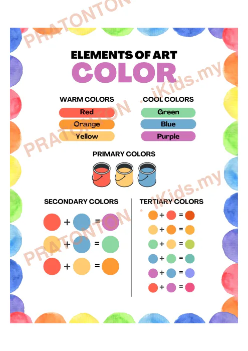 Pratonton muka 1 lembaran Poster Color — Mewarna Anak Istimewa