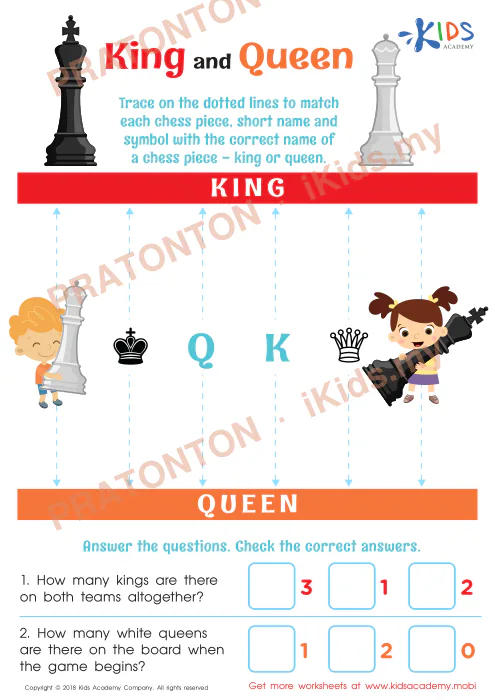 Pratonton muka 1 lembaran QUEEN — Matematik Tahun 1