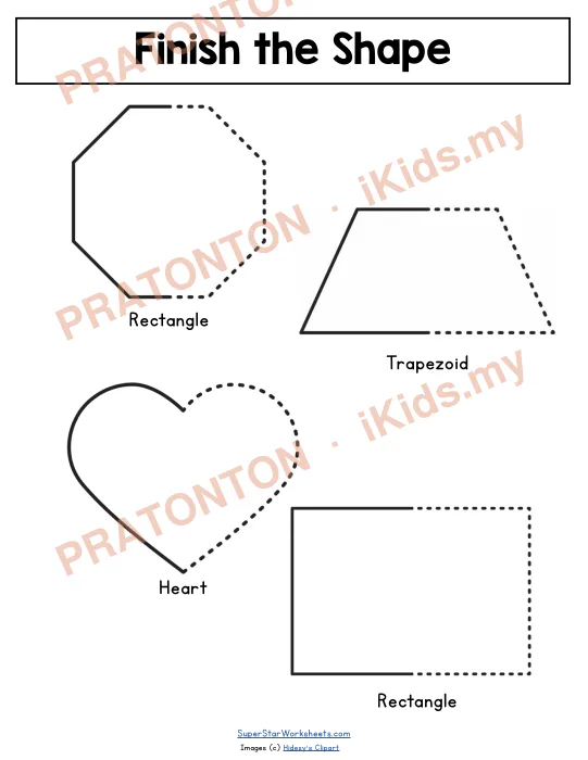 Pratonton muka 1 lembaran Rectangle — Matematik Tahun 1