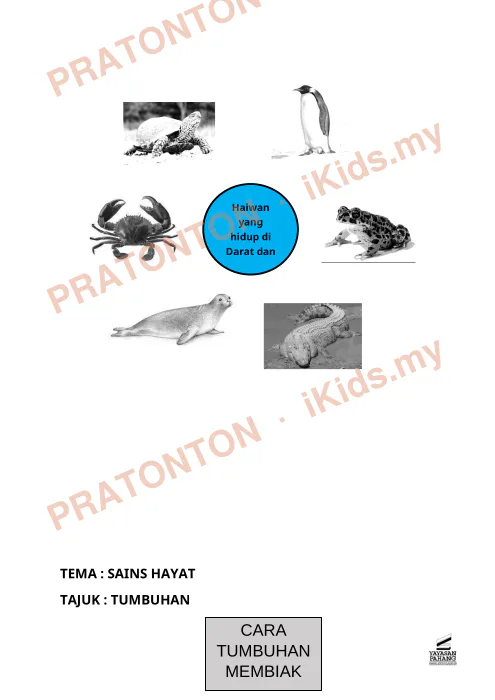 Pratonton muka 10 lembaran Sains Hayat — Sains Tahun 3