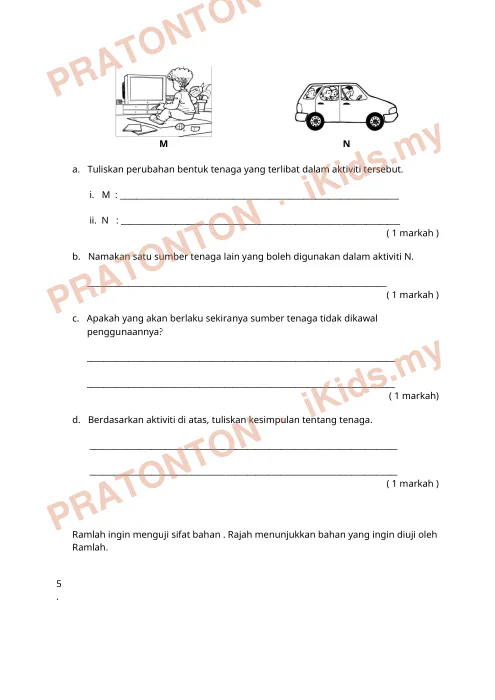 Pratonton muka 5 lembaran Set Latihan Berfokus UPSR 2016 — Sains Kertas 2 — Sains Tahun 6