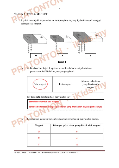 Pratonton muka 7 lembaran Skema Modul Cemerlang Sains Tahun 3 — Unit 2: Manusia — Sains Tahun 6