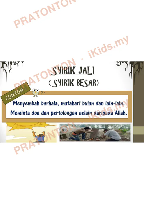 Pratonton muka 10 lembaran Slaid Pendidikan Islam Tahun 5 — Syirik Merosakkan Akidah — Pendidikan Islam Tahun 5