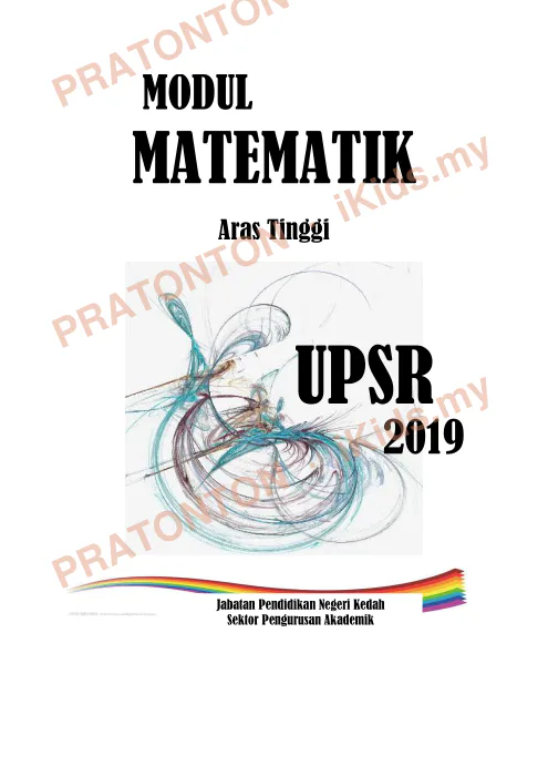 Pratonton muka 1 lembaran Soalan Matematik (2) UPSR — Matematik Tahun 6