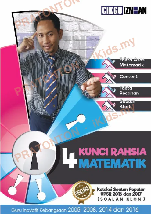 Pratonton muka 1 lembaran Soalan Matematik UPSR (Nota) — Matematik Tahun 6