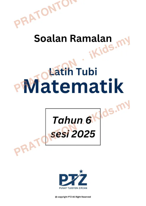 Pratonton muka 1 lembaran Soalan Ramalan dan Latih Tubi Matematik Tahun 6 (Berjawapan) — Matematik Tahun 6