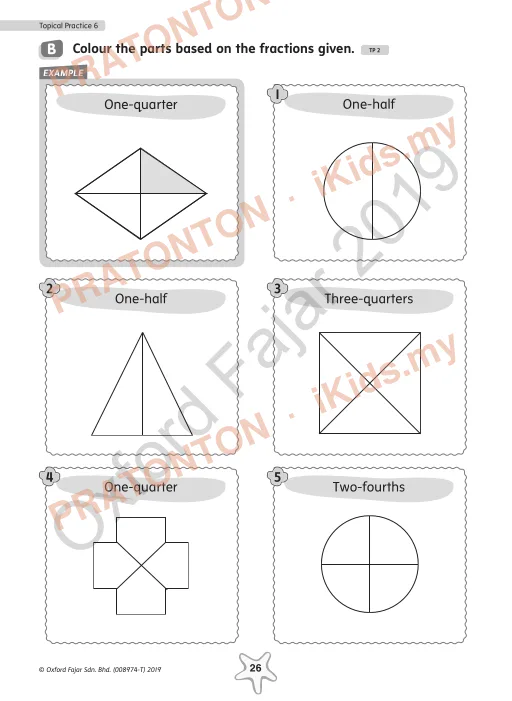 Pratonton muka 2 lembaran TOPICAL PRACTICE 6 — Matematik Tahun 1