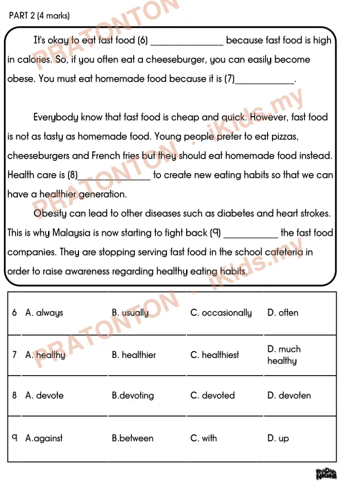 Pratonton muka 4 lembaran Ujian Akhir Sesi Akademik — Bahasa Inggeris Tahun 5 — Bahasa Inggeris Tahun 5