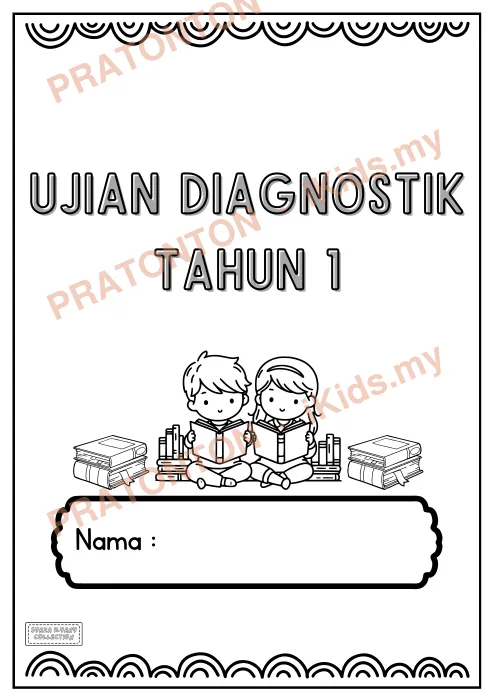 Pratonton muka 1 lembaran UJIAN DIAGNOSTIK — Bahasa Melayu Tahun 1
