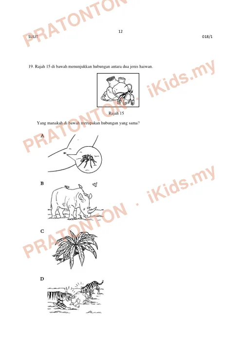Pratonton muka 12 lembaran Ujian Pengesanan Pencapaian Murid — Sains Tahun 6 Kertas 1 (Set 2) — Sains Tahun 6