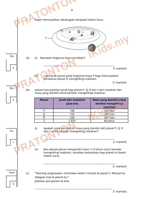 Pratonton muka 9 lembaran Ujian Sains 5 — Sains Tahun 4