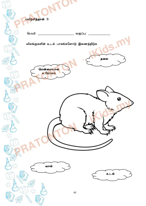 Pratonton muka 54 lembaran VERSI BAHASA TAMIL — Sains Tahun 1