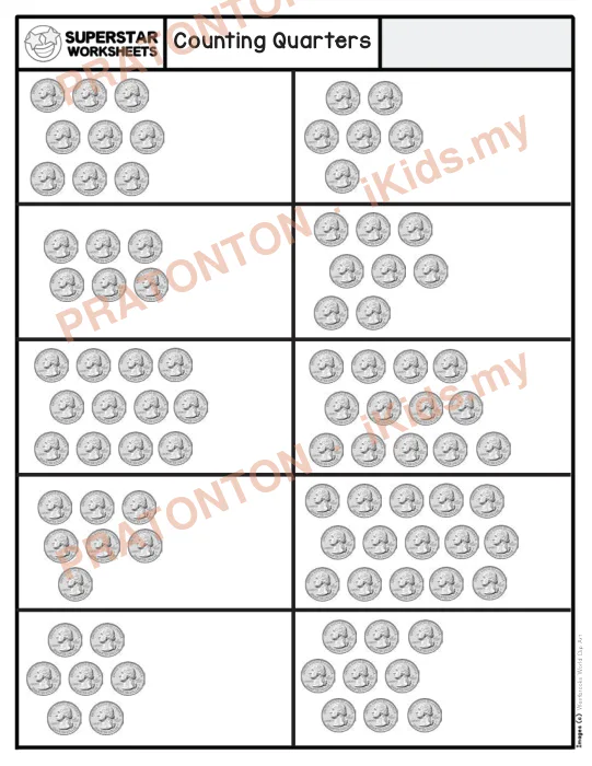 Pratonton muka 1 lembaran Westbrooks World Clip Art — Matematik Tahun 1