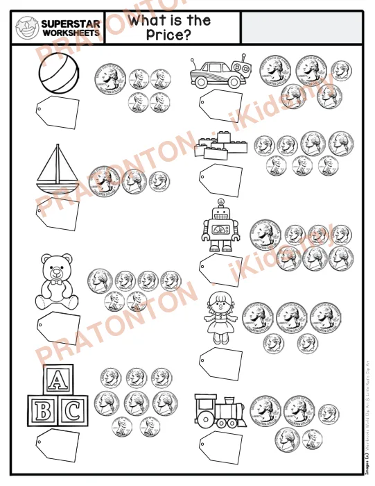 Pratonton muka 1 lembaran Westbrooks World Clip Art & Little Red’s Clip Art — Matematik Tahun 1