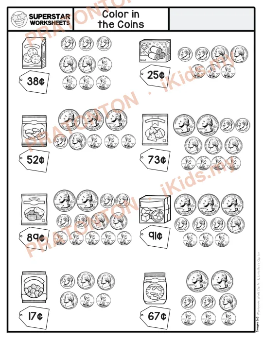 Pratonton muka 1 lembaran Westbrooks World Clip Art & Little Red’s Clip Art — Matematik Tahun 1
